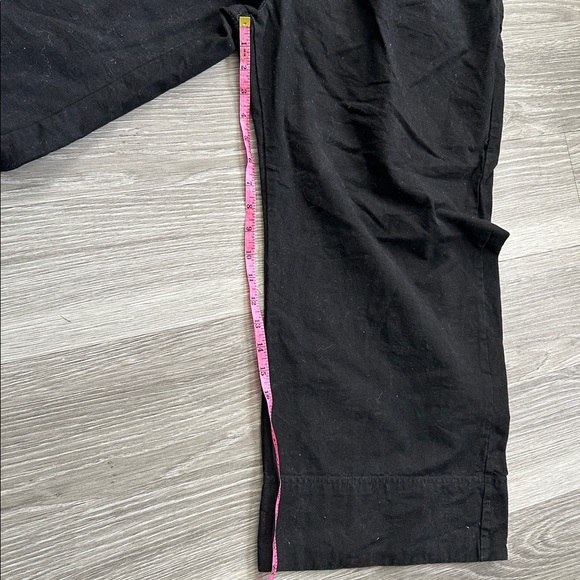 Free People Wide-Leg Paper Bag Linen-Blend Cropped Pants - Picture 8 of 10